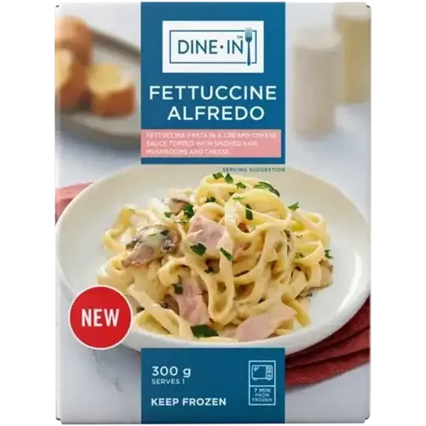 Dine-In Frozen Fettuccine Alfredo 300g