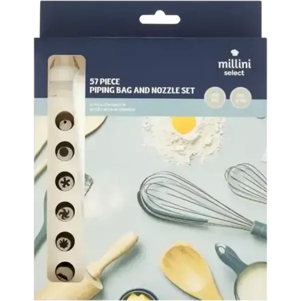 Millini Piping Bag & Nozzle Set 57-Piece