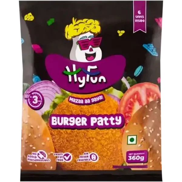 HyFun Frozen Burger Patties 360g