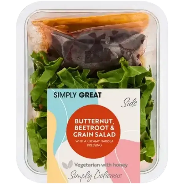 Simply Great Butternut, Beetroot & Grain Side Salad 350g