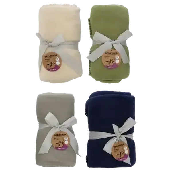 Petshop Polar Fleece Blanket for Pets 100 x 140cm (Colour May Vary)