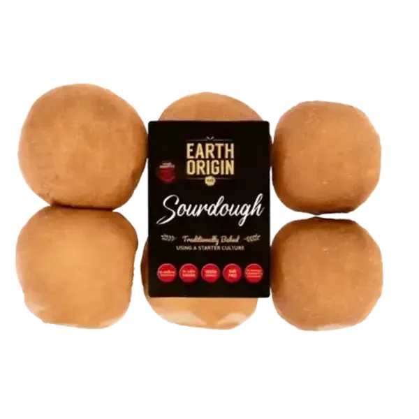 Earth Origin Sourdough Burger Buns 6 Pack