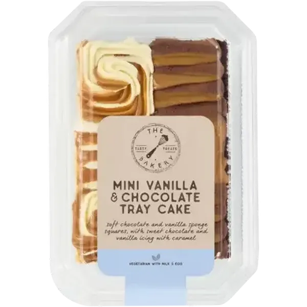 The Bakery Mini Vanilla & Chocolate Tray Cake 24cm