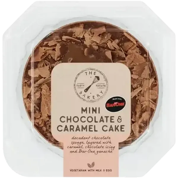 The Bakery Mini Chocolate & Caramel Cake 10cm