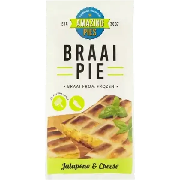 Amazing Pies Jalapeno & Cheese Frozen Braai Pie 700g
