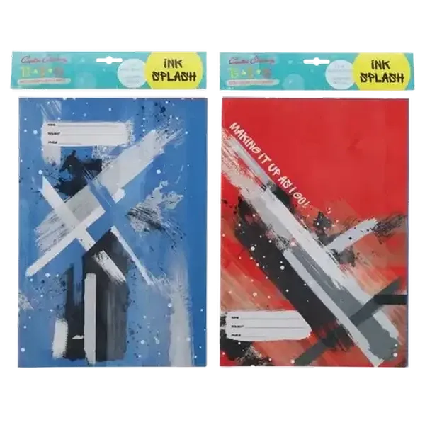 Creative Stationery Ink Splash A4 Book Jackets 5-Pack (Design May Vary)