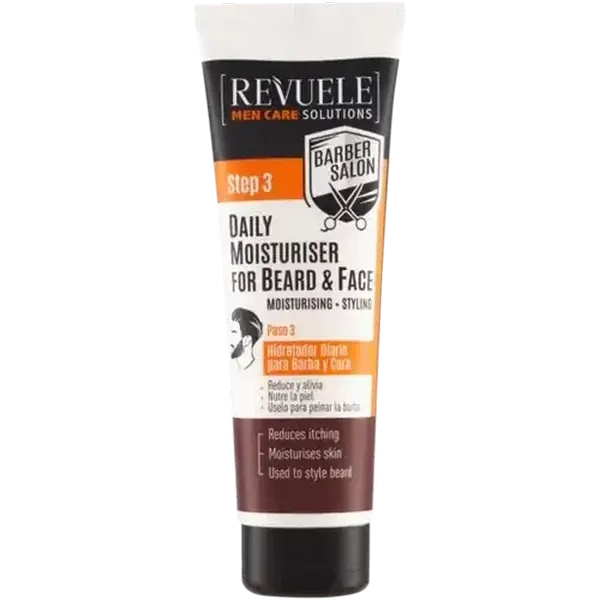 REVUELE Men Care Solutions Daily Moisturiser For Beard & Face 80ml