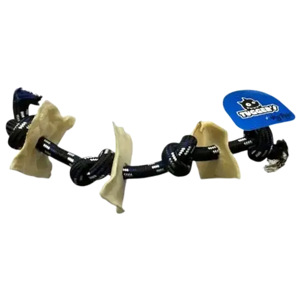 Tuggers Dog Rope With 3 Rawhide Chips
