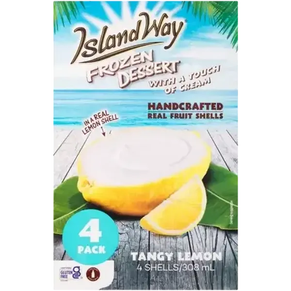 Island Way Tangy Lemon Frozen Dessert 4 Pack