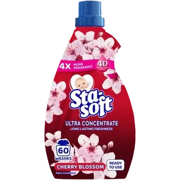 Sta-soft Ultra Concentrate Cherry Blossom Fabric Conditioner 1L