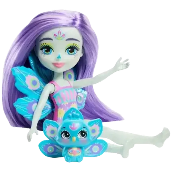Enchantimals Doll Patter Peacock & Baby Flap
