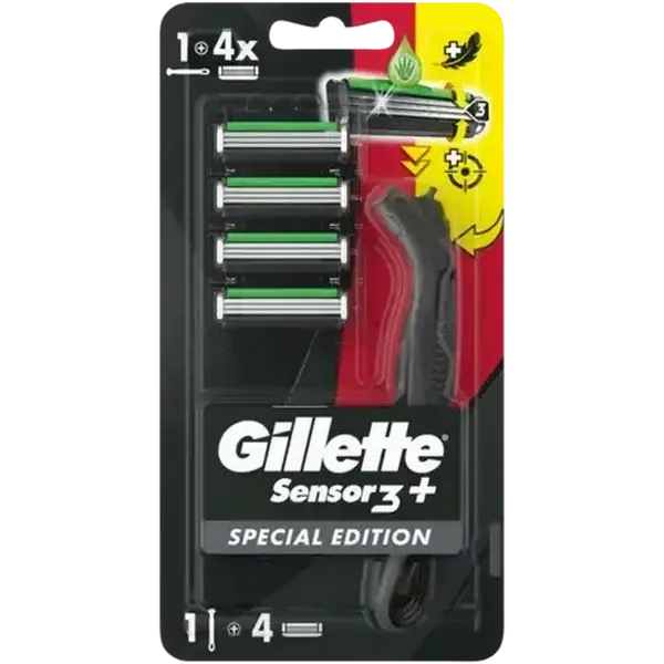Gillette Sensor 3 Special Edition Disposable Razor Blades with Handle 5 Piece