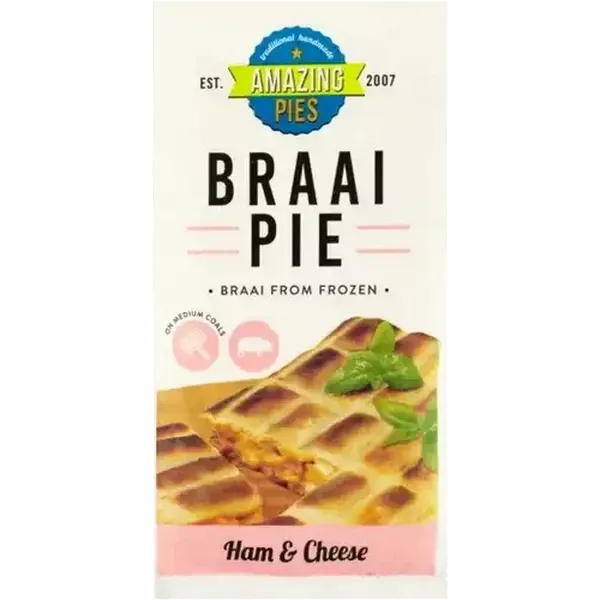 Amazing Pies Ham & Cheese Frozen Braai Pie 700g