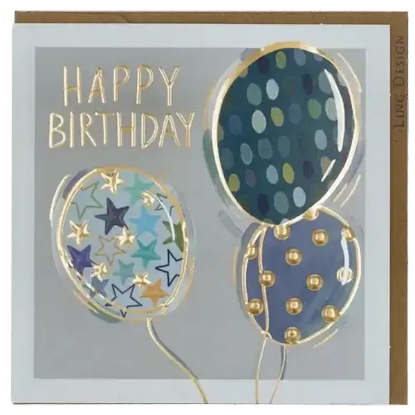 Ling Design Balloon Pattern Happy Birthday Card