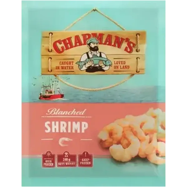 Chapman's Frozen Blanched Shrimp 240g
