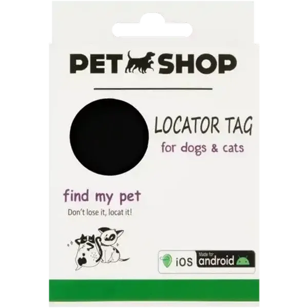 Petshop Black Pet Locator Tag