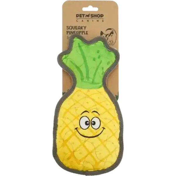 Petshop Canine Squeaky Pineapple Dog Toy