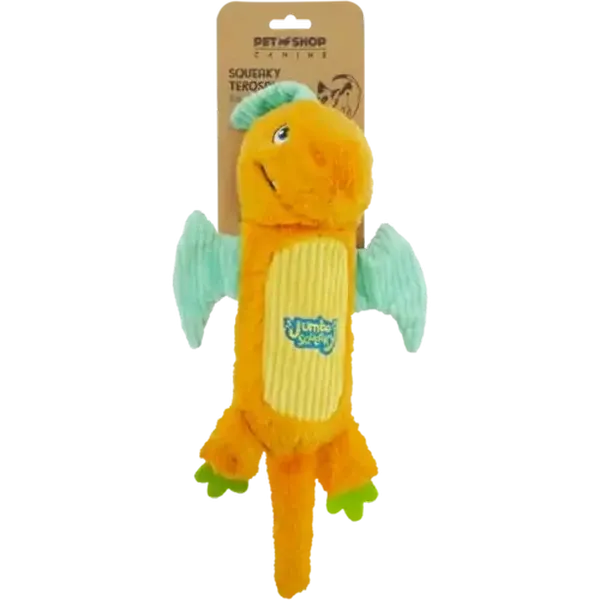 Petshop Canine Squeaky Terosaur Dog Toy