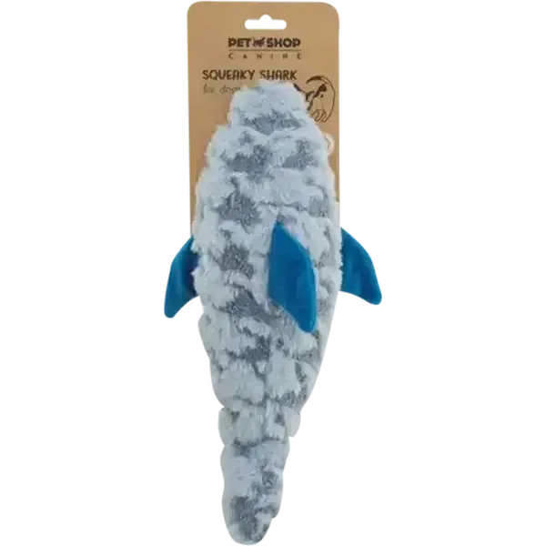 Petshop Canine Squeaky Shark Dog Toy