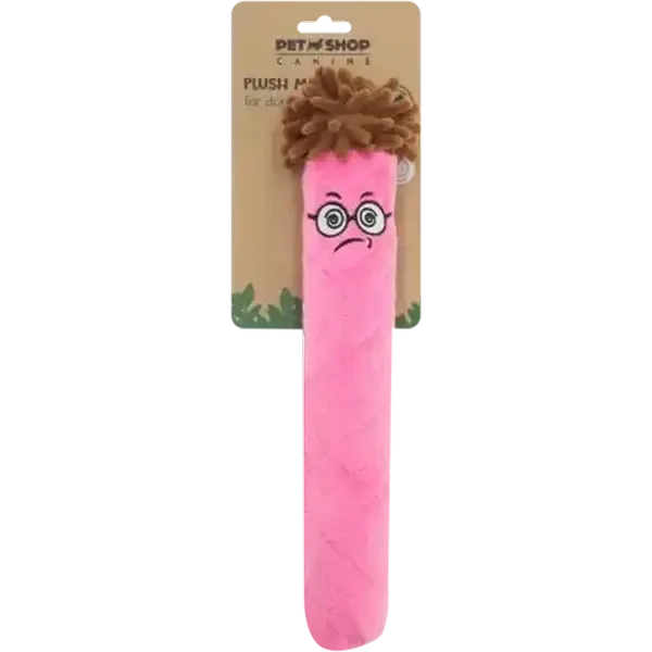 Petshop Canine Pink Plush Man Dog Toy