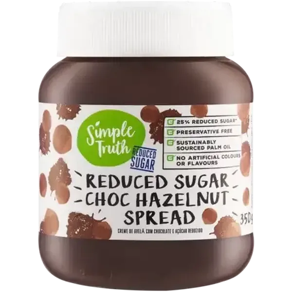 Simple Truth Reduced Sugar Choc Hazelnut Spread 350g