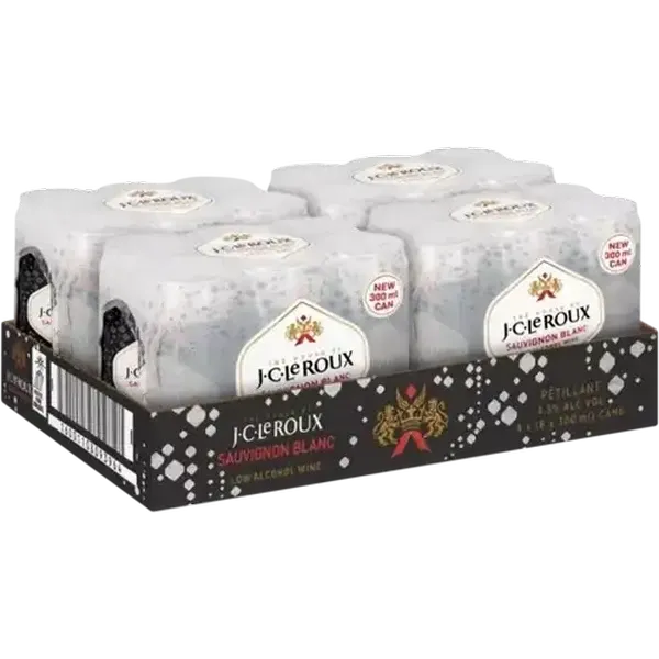 J.C. Le Roux Sauvignon Blanc Low Alcohol Pétillant Sparkling Wine Cans 24 x 300ml