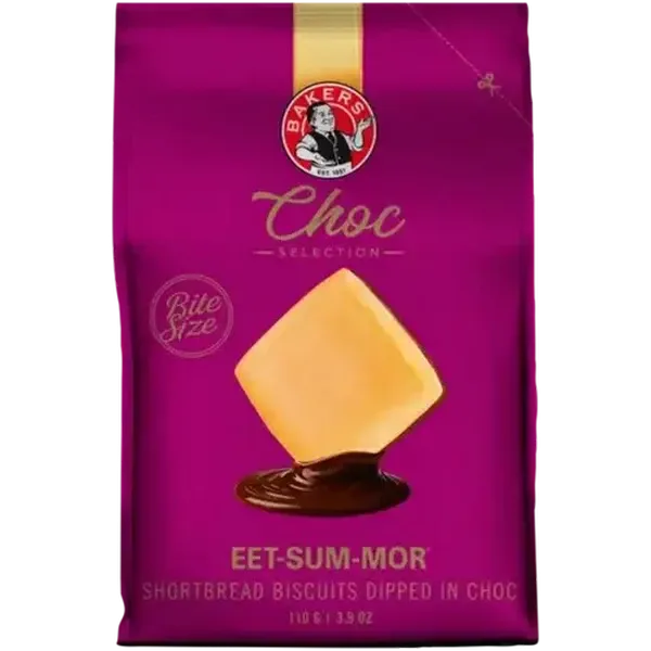 Bakers Eet-Sum-Mor Choc Selection Shortbread Biscuits 110g