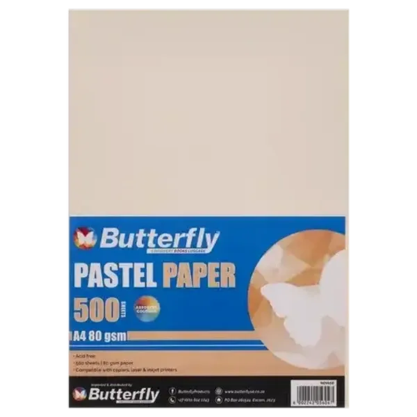 Butterfly Pastel A4 Board 500 Sheets 80gsm