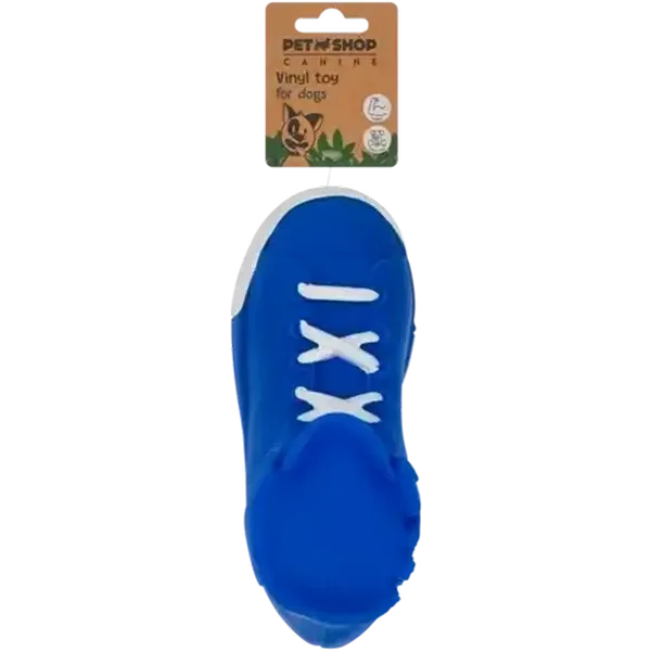 Petshop Blue Shoe Vinyl Dog Toy