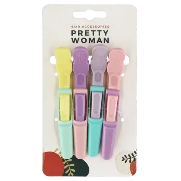 Pretty Woman Multi Colour Hair Clip 4-Pack