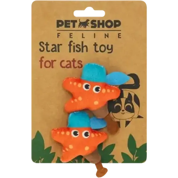 Petshop Feline Star Fish Toy 2-Pack