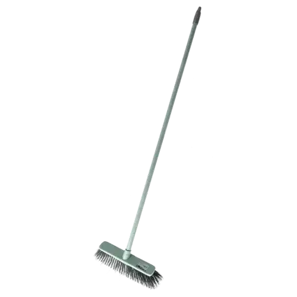 M-Home Green Stiff Bristle Broom