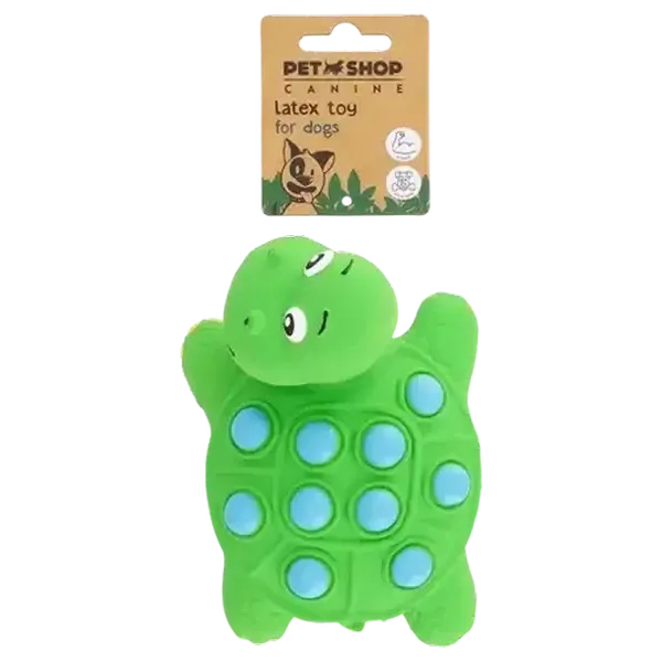 Petshop Green Latex Turtle Dog Toy for Dogs