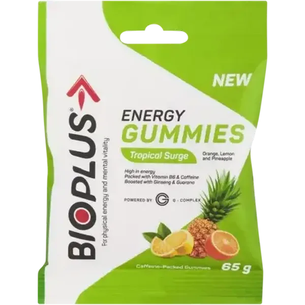 Bioplus Tropical Surge Energy Gummies 65g