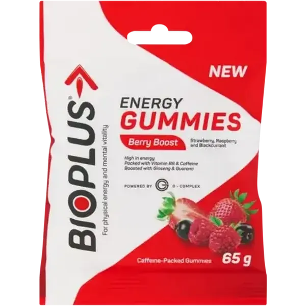 Bioplus Berry Boost Energy Gummies 65g