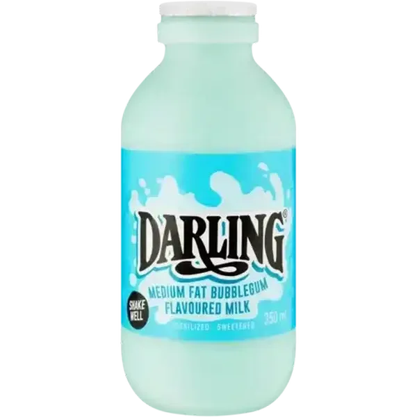 Darling Bubblegum Flavoured Medium Fat Milk 350ml