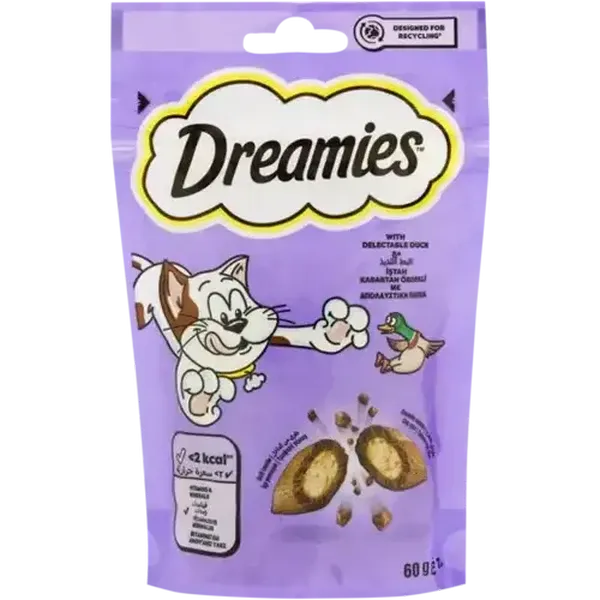 Dreamies Cat Treats with Duck 60g