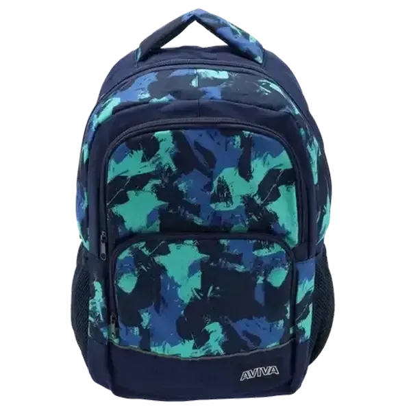 Aviva Navy Print Fashion Backpack