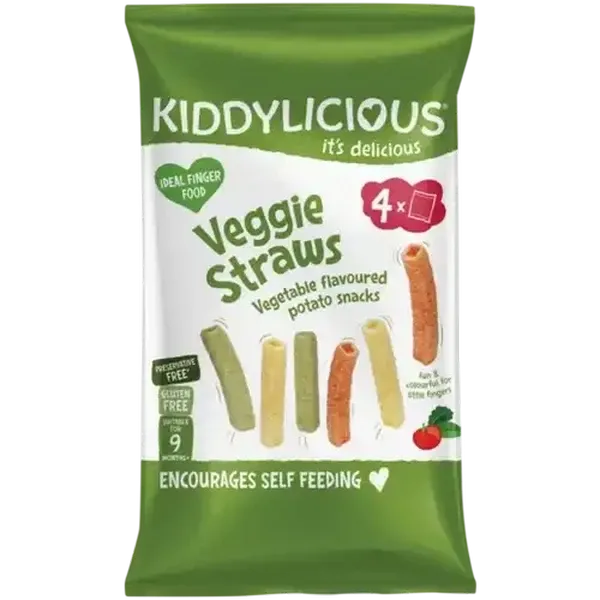 Kiddylicious Veggie Straws 4 x 12g