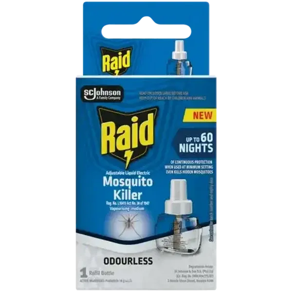 Raid Adjustable Liquid Electric Odourless Mosquito Killer Refill 44ml