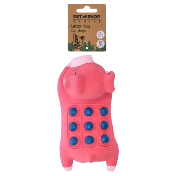Petshop Pink Latex Pig Toy for Dogs