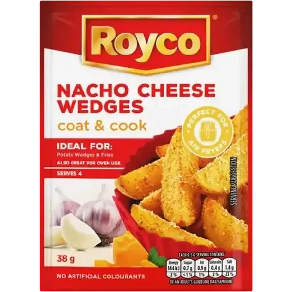 Royco Nacho Cheese Wedges Coat & Cook Mix 38g