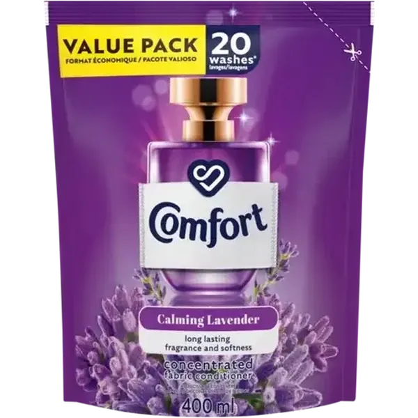 Comfort Calming Lavender Concentrated Fabric Conditioner Refill 400ml