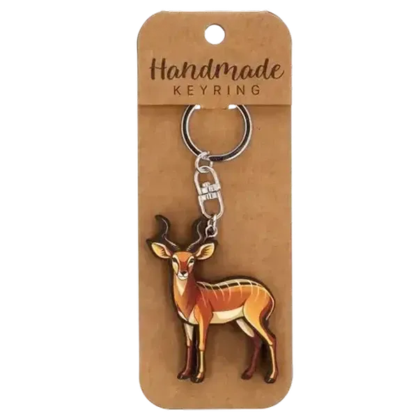 Shapiro Wood Gazelle Handmade Keyring