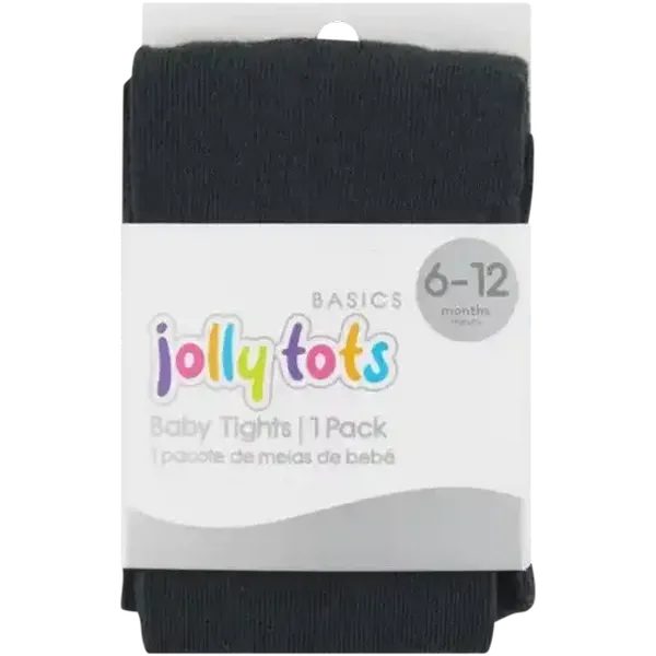 Jolly Tots Basics Black Baby Tights 1Pair
