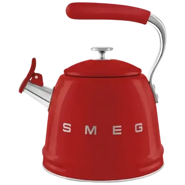 Smeg Red Whistling Kettle 2.3L