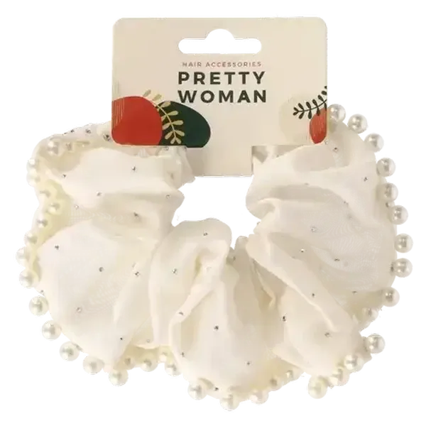 Pretty Woman Luxury Pearl Scrunchie