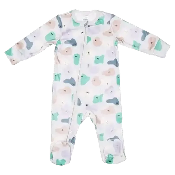 Jolly Tots Unisex Velour Sleepsuit 3 - 6 Months
