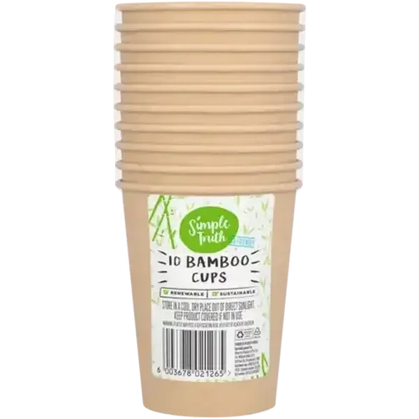 Simple Truth Bamboo Cups 10 x 250ml
