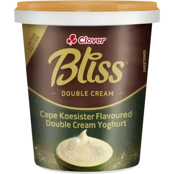 Clover Bliss Cape Koesister Flavoured Limited Edition Double Cream Yoghurt 1kg